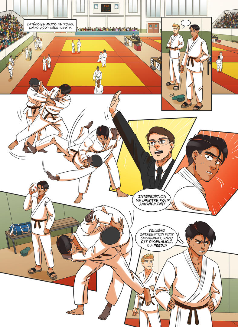 Enzo et la ceinture noire - bande dessinée - page