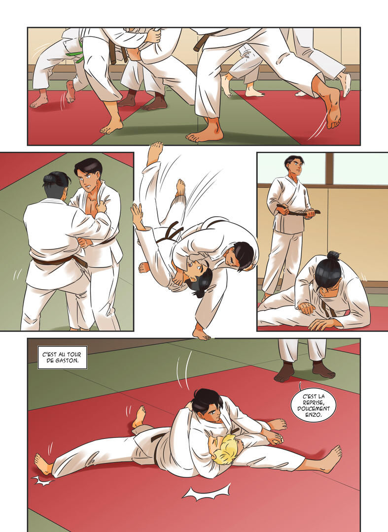 Enzo et la ceinture noire - bande dessinée - page