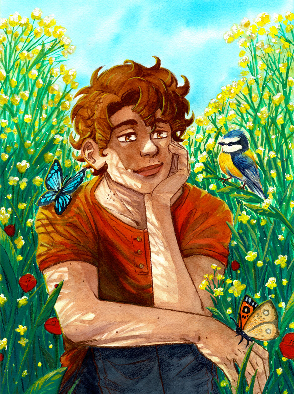 Gabriel in the meadow Gabriel in the meadow