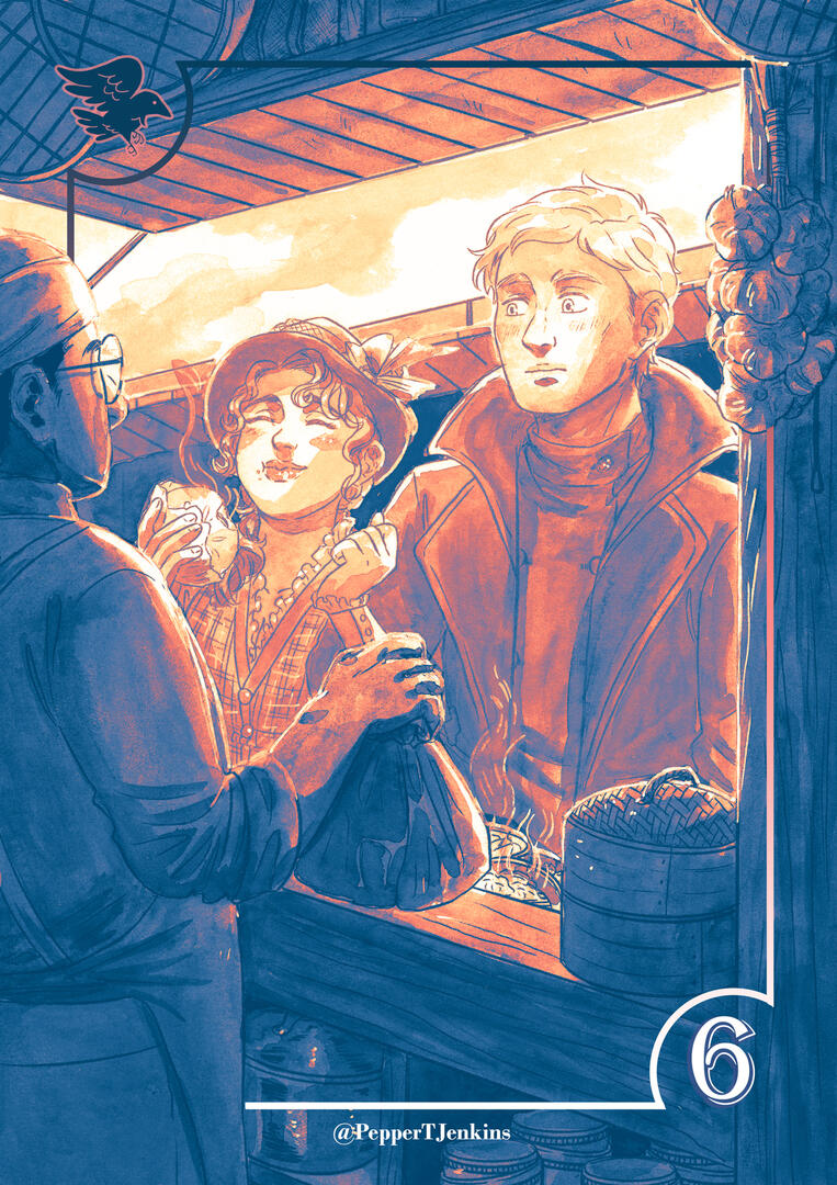 Nina and Matthias at the food market Nina and Matthias at the food market