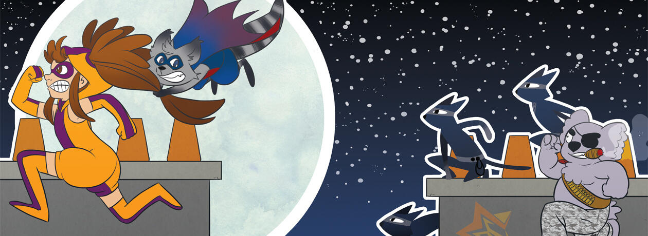 Robin & Mr Racoonsburry - banner